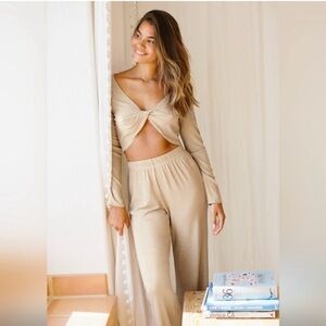 Cupshe Gold Two Piece Set